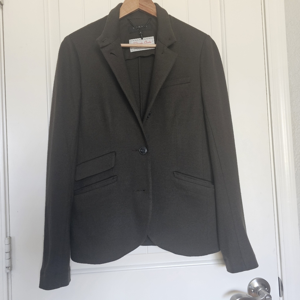 Rag & Bone Slade Wool Blazer Army Green